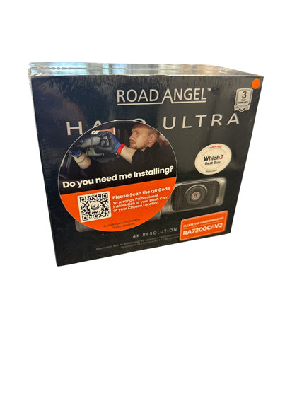 New - Road Angel Halo Ultra 4K Dash Cam with Internal 128GB SSD Memory and Nationwide Fitting