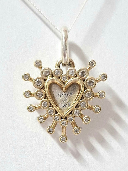 Pandora Radiant Heart Double Dangle Charm