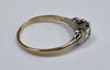 18ct gold diamond ring size M 1/2