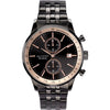 Accurist Mens Watch Chronograph Black PVD Bracelet