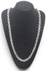Preowned 925 Silver Chain roler curb style 32" Length Boxed 202.2g Stamped