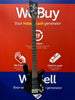 WARWICK ROCKBASS STREAMER BASS GUITAR LX 4 SOLID BLACK HIGH POLISH NO CASE