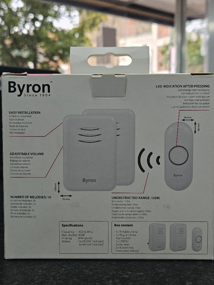 Byron Twinpack Wireless Doorbell Kit