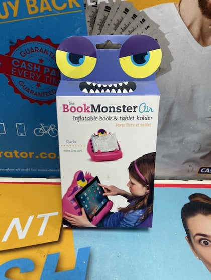 The Bookmonster Air - Inflatable Tablet Stand & Book Holder - Garlie.