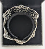 925 HALLMARKED, SILVER, Marcasite Link Cuff Bracelet, 7", 69.0G