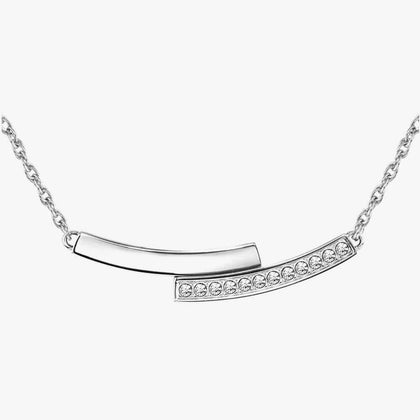 Boss Saya Stainless-steel Double Bar Necklace.