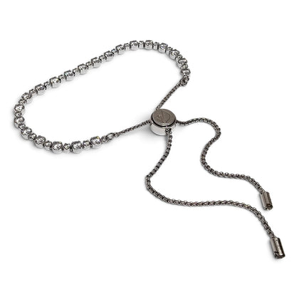 SWAROVSKI Subtle Bracelet, White, Rhodium plated