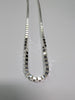New Silver Square Link Chain 20"