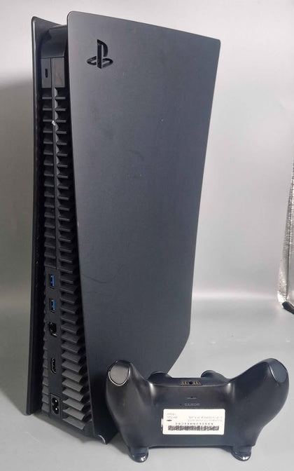 Sony PlayStation 5 Console, 825GB, Midnight Black, With Leads and Controller