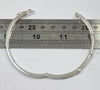 Silver Bangle with Diamonds