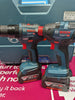 Bosch GSB 18V-55 Combi & GDR 18V-200 Impact Brushless Drills 3 x 2.0Ah Twin Pack