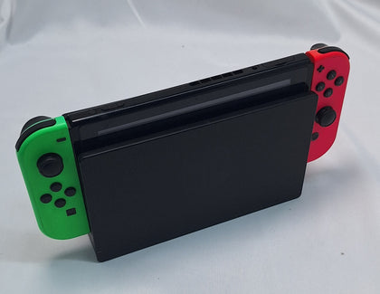 Nintendo Switch 32GB Handheld Console Neon Green/Pink unboxed with dock and original charger