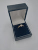 9CT Gold Cubic Zirconia Stones Ring, Hallmarked 375, 1.7Grams, Size: O - Box Included