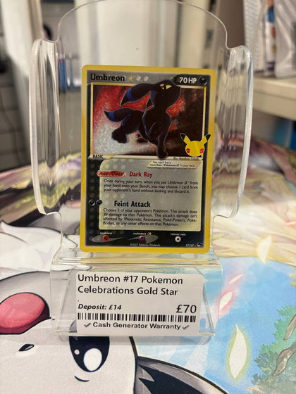 Umbreon #17 Pokemon Celebrations gold star - Pokemon cards