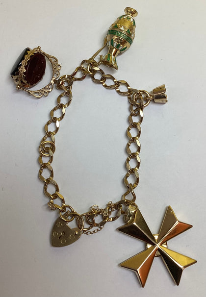 9CT Gold Charm Bracelet