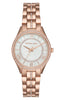 Michael Kors Mini Lauryn Ladies Rose Gold Watch MK3716
