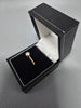9ct Gold Ring with White Stone 375 1.9G Size P