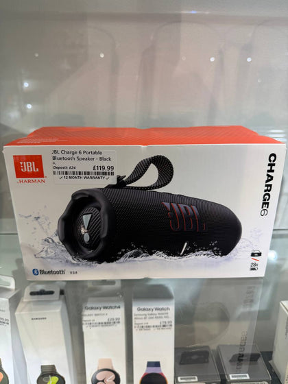 *New* JBL Charge 6 Portable Bluetooth Speaker - Black