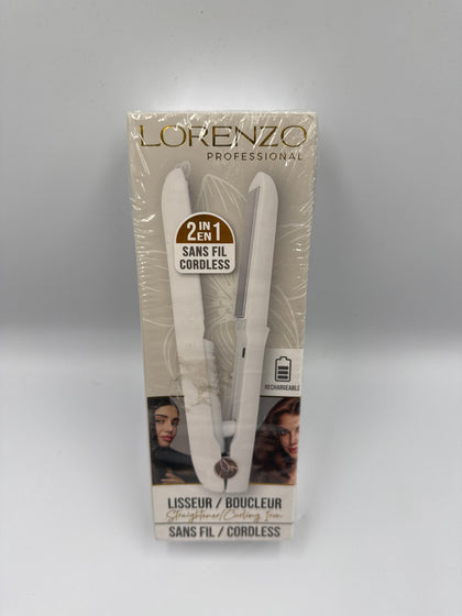 Lorenzo 2in1 Professional Straightener/curling Iron Cordless
