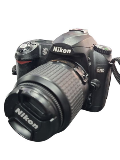 Nikon D50 DSLR Camera (6.1MP) And Nikon 18-55mm Lens, Unboxed With Battery Charger, Leads And Nikon Strap