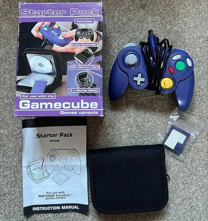 Starter Pack For Nintendo Gamecube - Controller - Memory Card - Disc