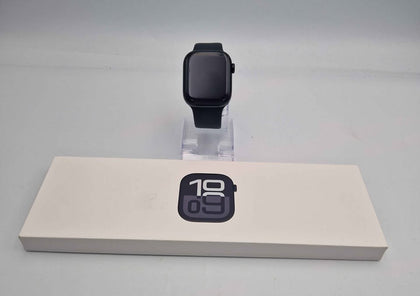 Apple Watch Series 10 (Cel) - Jet Black Aluminium - 42mm - Space Black Sport Strap **BOXED**