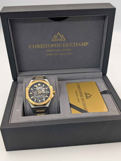 Christophe Duchamp Raidillon Skeleton Automatic CD8501-02 - Sapphire Glass - Steel Bracelet - Boxed (RRP. £1995.00)