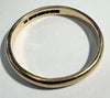 9ct yellow gold wedding band ring size X