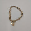9K(375) Hallmarked and Tested 14.6G Gold Bracelet with Love Heart Clasp
