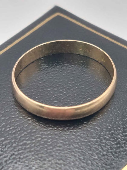 (21ct 875 Hallmarked&Tested), 2.2g Gold Band Ring, Size R