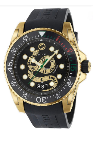 Gucci Dive Quartz Black Dial Men’s Swiss Watch