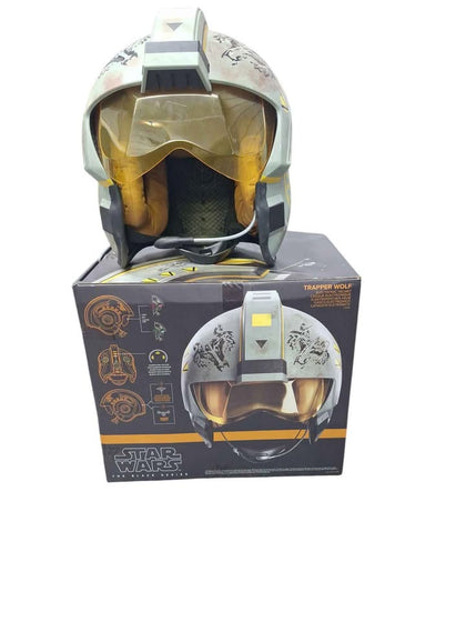 Carson Teva Trapper Wolf The Black Series Premium Electronic Helmet, Star Wars: The Mandalorian
