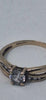 9ct Yellow Gold Ladies Ring With Purple Stones - Size Q - 1.51 Grams