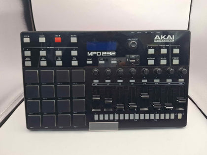 Akai Professional MPD232 MIDI Pad Controller – 16 Pads – 8 Faders – USB