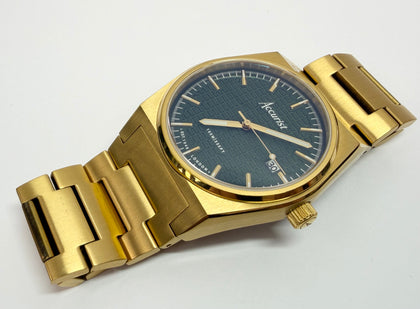 Accurist Origin Men's Watch | Gold Case & Stainless Steel Bracelet with Fir Green Dial | 41mm