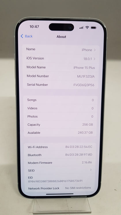 Apple iPhone 15 Plus - 256 GB - Blue