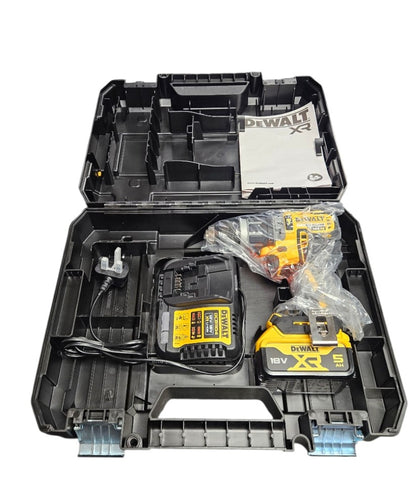 DeWalt Cordless Drill (DCD796P1) with 5.0Ah Battery and Charger - Boxed as New
