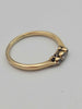 18ct Yellow Gold Cubic Zirconia Trilogy Ring – Size O – 2.08g