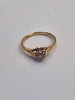 18ct Yellow Gold Ring With CZ Stone - 2.84 Grams - Size Q