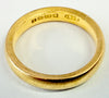 22ct yellow gold wedding band ring size N