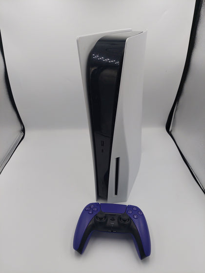Playstation 5 Console, 825GB, White With Purple Pad