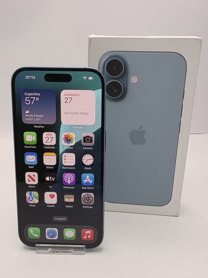 Apple iPhone 16 128GB Teal Unlocked BOXED - 100% BATTERY HEALTH - APPLE WARRANTY