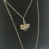 9K Gold Necklace, 9K Special Aunty Pendant, 0.7Grams, Size: 16"