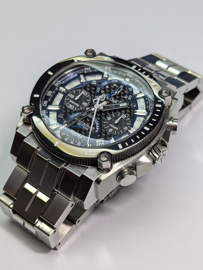 Bulova  Icon Precisionist Quartz Chronograph Watch Boxed