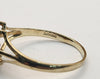 9ct Beautiful Yellow gold Ring With CZ Stones - 1.76G - Size Q - Hallmarked