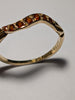 18ct Gold Ring With Red Stones Size O
