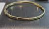 9CT - Yellow Gold Bangle - 4.99g - 2.5" - Hallmarked