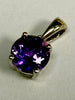 9ct White Gold Pendant with Amethyst Stone