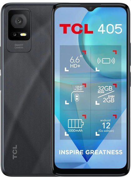Tcl 405 Dual Sim - Dark Grey - 32gb 2gb - Unlocked -