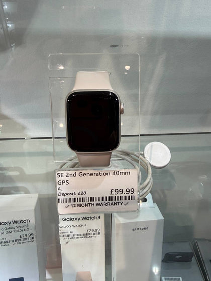 Watch SE 2nd Gen (GPS), Starlight Aluminium, 40mm